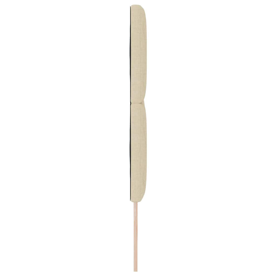 LED Hoofdbord Crème 160 cm Stof