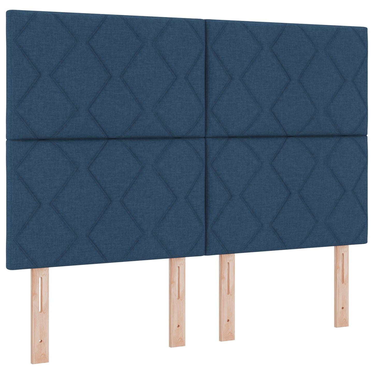 LED Hoofdbord Blauw 160 cm Stof