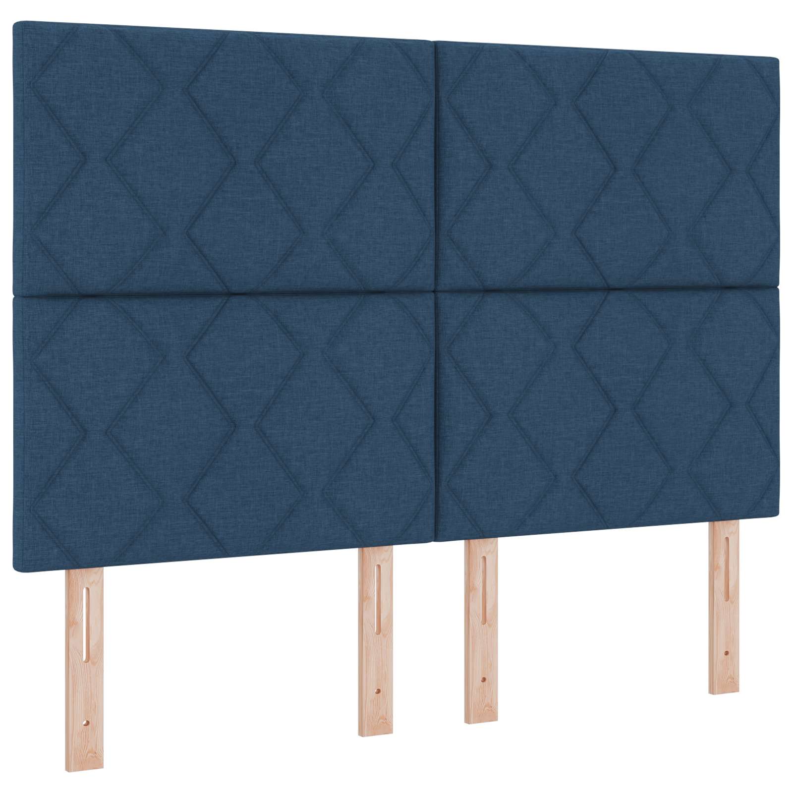 LED Hoofdbord Blauw 160 cm Stof