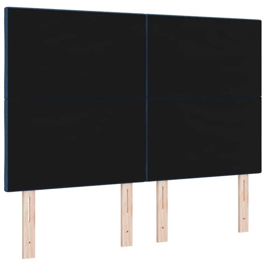 LED Hoofdbord Blauw 160 cm Stof