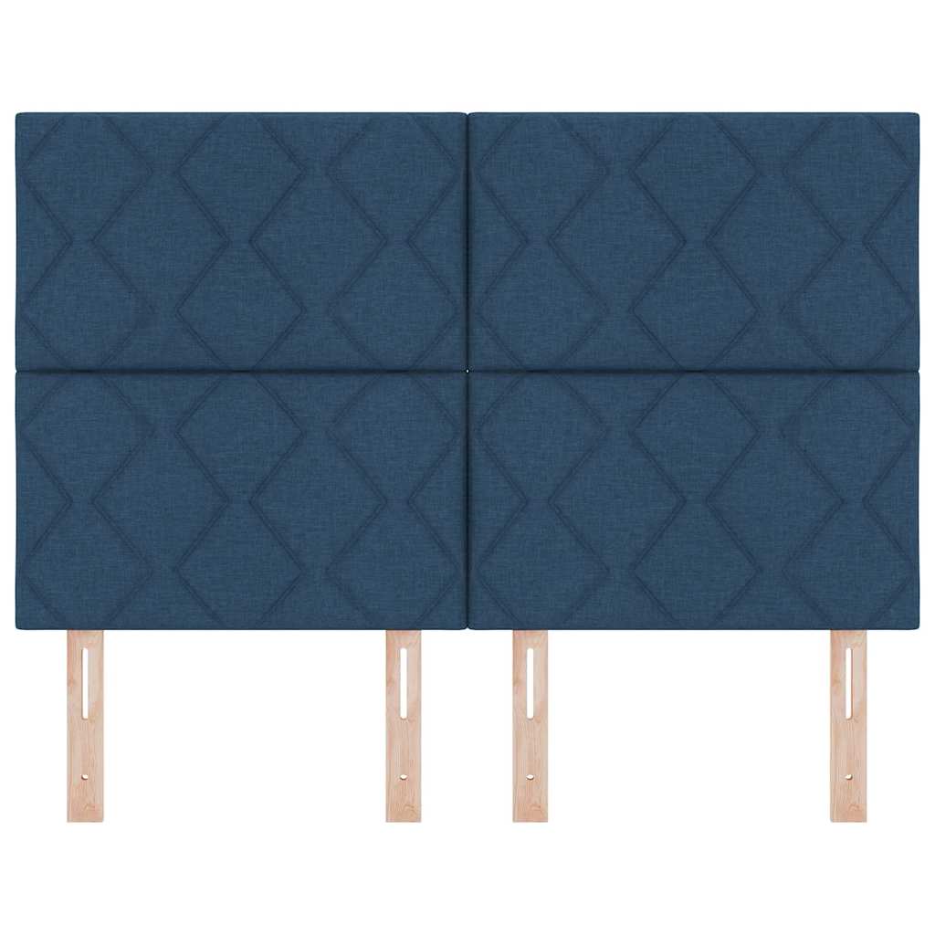 LED Hoofdbord Blauw 160 cm Stof