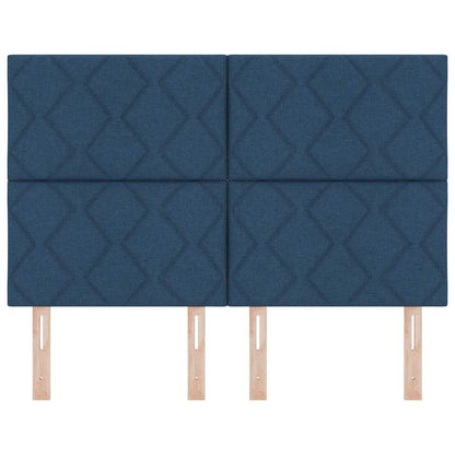 LED Hoofdbord Blauw 160 cm Stof