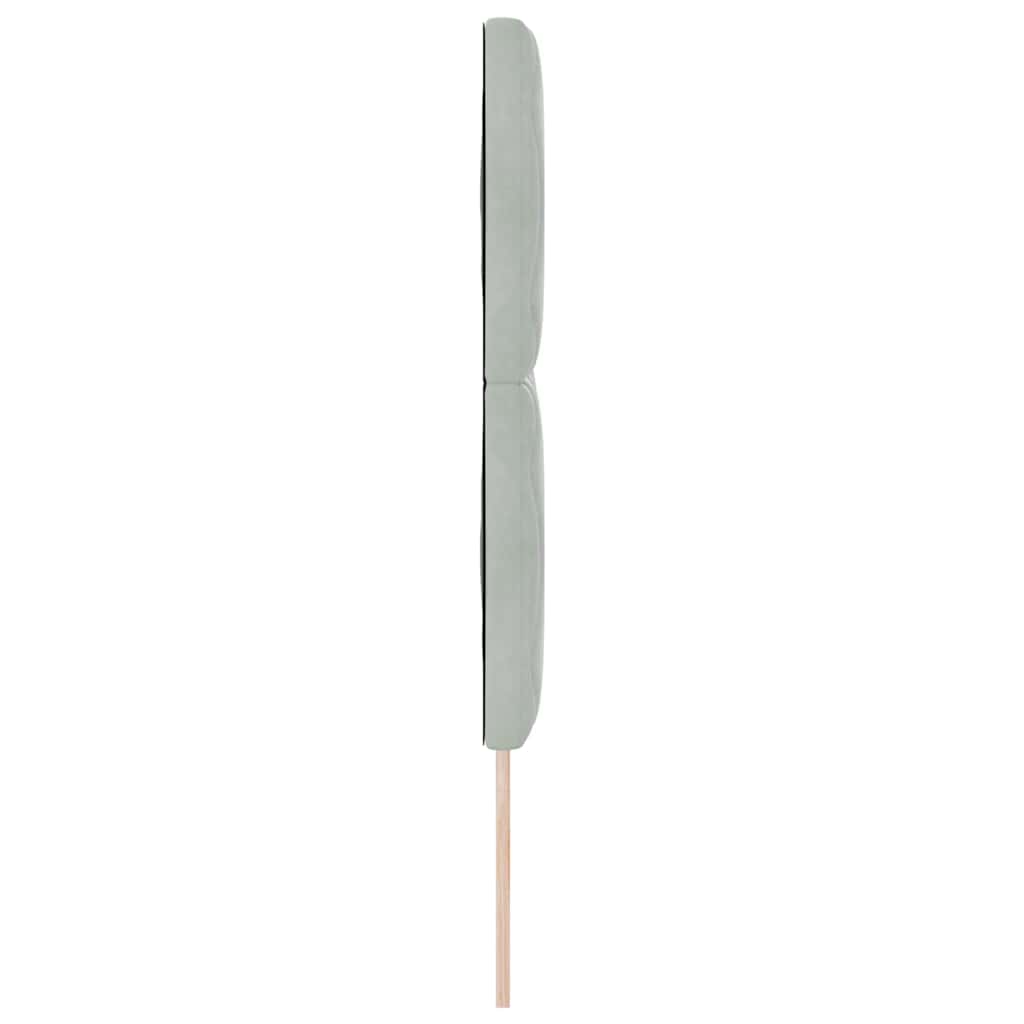 LED Hoofdbord Lichtgrijs 160 cm Fluweel