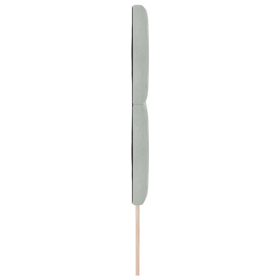 LED Hoofdbord Lichtgrijs 160 cm Fluweel