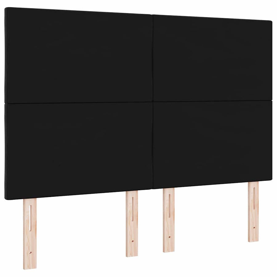 LED Hoofdbord Zwart 160 cm Fluweel