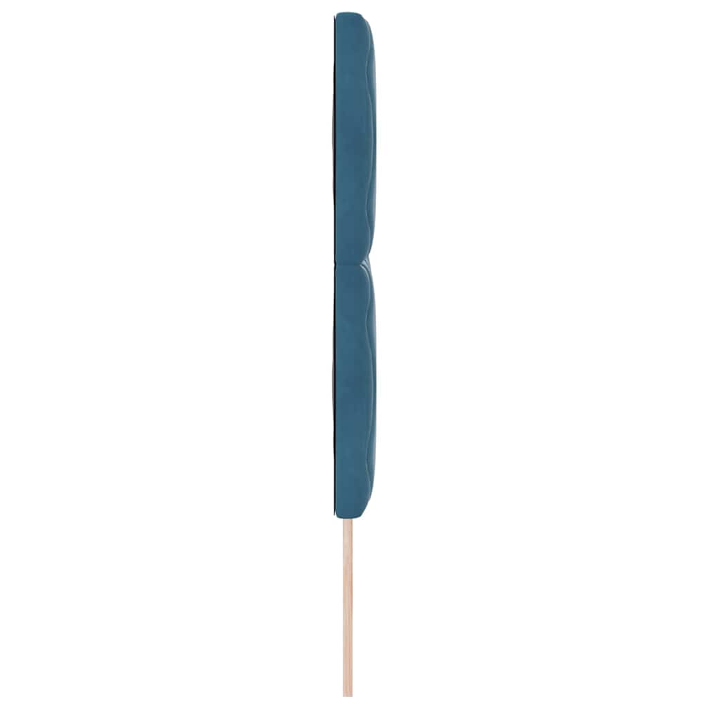 LED Hoofdbord Donkerblauw 160 cm Fluweel