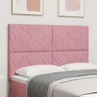 Hoofdbord LED 160 cm roze fluweel