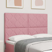 Hoofdbord LED 160 cm roze fluweel