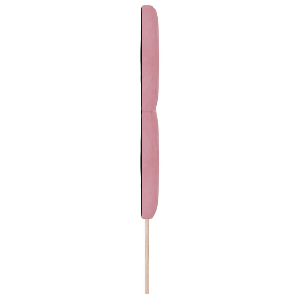 LED Hoofdbord Roze 160 cm Fluweel