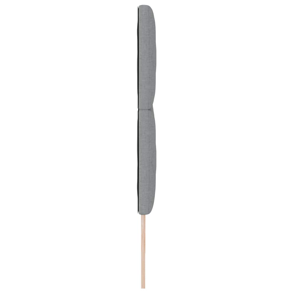 LED Hoofdbord Lichtgrijs 180 cm Stof