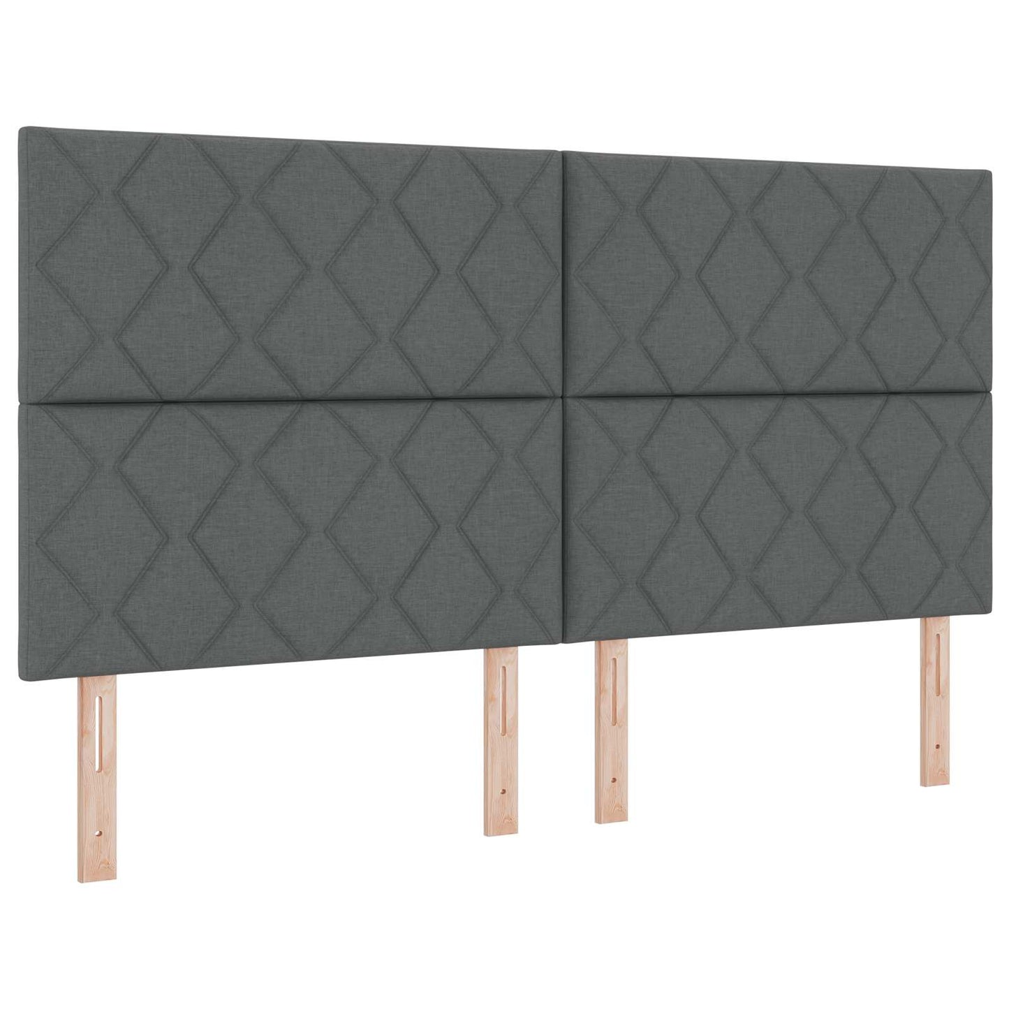 LED Hoofdbord Grijs 180 cm Stof