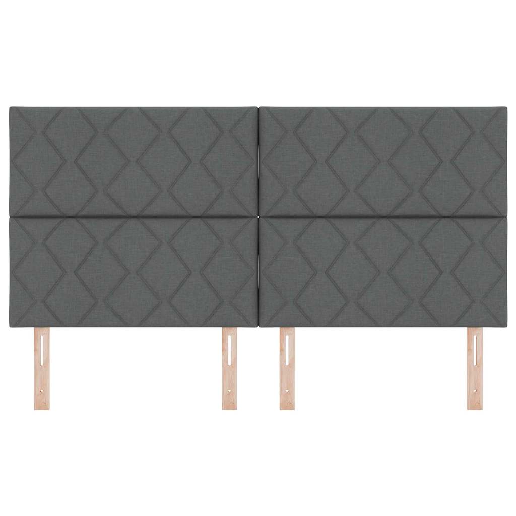 LED Hoofdbord Grijs 180 cm Stof