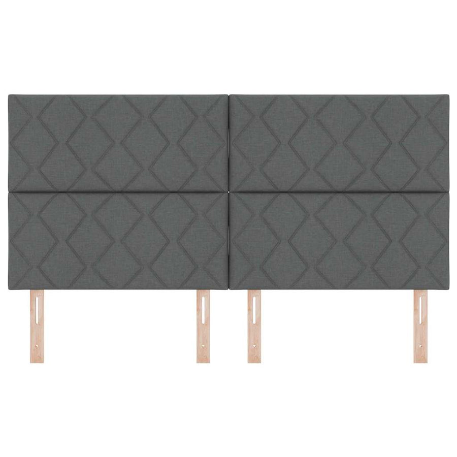 LED Hoofdbord Grijs 180 cm Stof