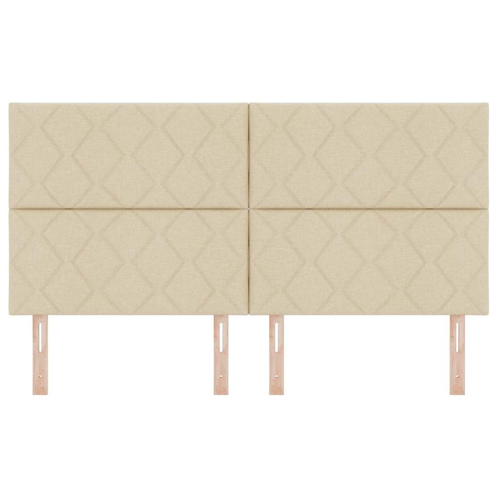 LED Hoofdbord Crème 180 cm Stof