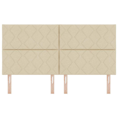 LED Hoofdbord Crème 180 cm Stof