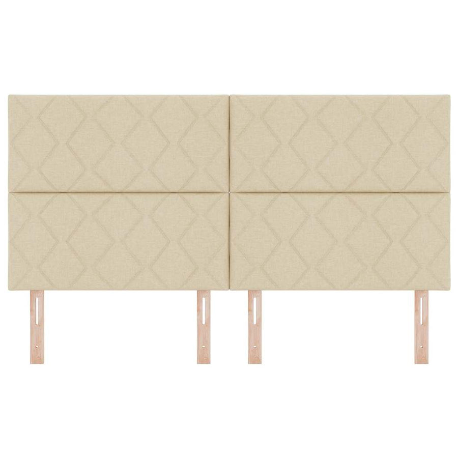 LED Hoofdbord Crème 180 cm Stof