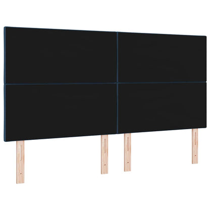 LED Hoofdbord Lichtgrijs 180 cm Stof