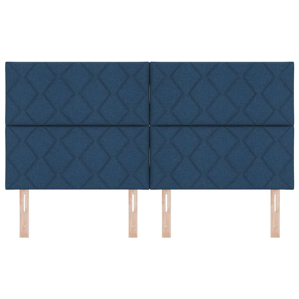 LED Hoofdbord Lichtgrijs 180 cm Stof