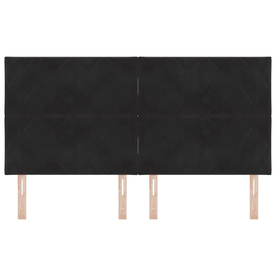 LED Hoofdbord Zwart 180 cm Fluweel