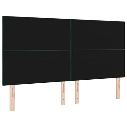 LED Hoofdbord Donkergroen 180 cm Fluweel