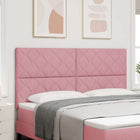 Hoofdbord LED 180 cm roze fluweel