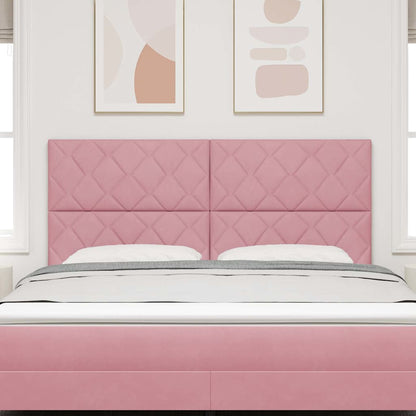 LED Hoofdbord Roze 180 cm Fluweel