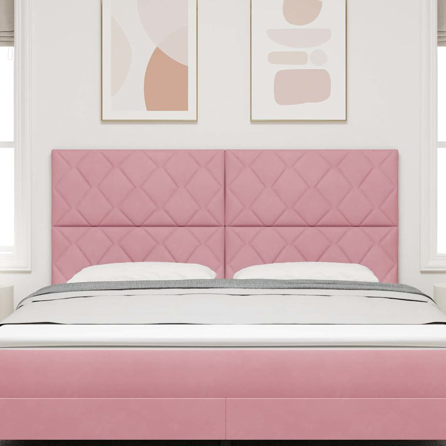 LED Hoofdbord Roze 180 cm Fluweel