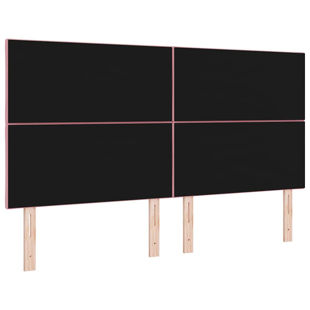 LED Hoofdbord Roze 180 cm Fluweel