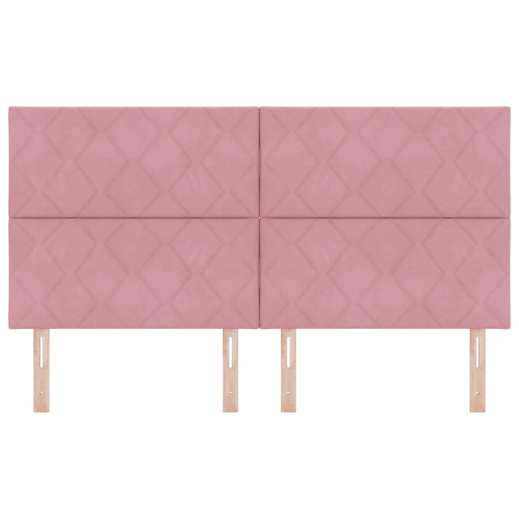 LED Hoofdbord Roze 180 cm Fluweel