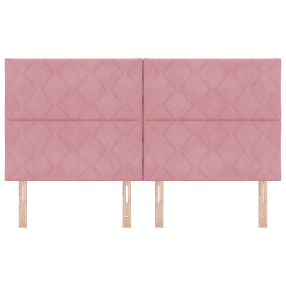 LED Hoofdbord Roze 180 cm Fluweel