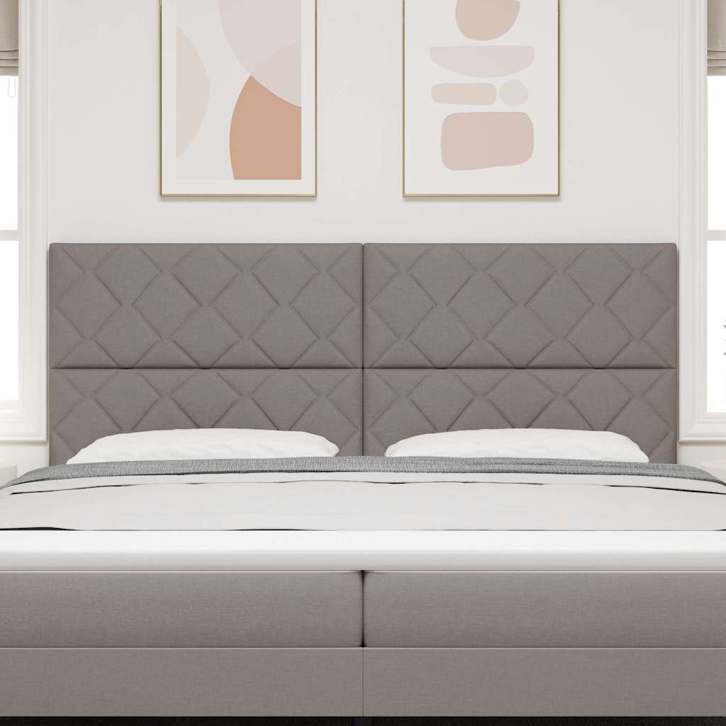 LED Hoofdbord Taupe Stof