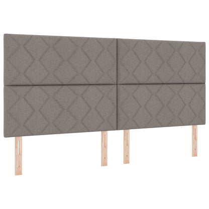 LED Hoofdbord Taupe Stof