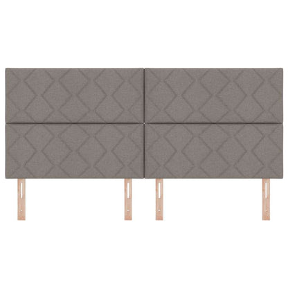 LED Hoofdbord Taupe Stof