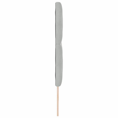 LED Hoofdbord Lichtgrijs 200 cm Fluweel