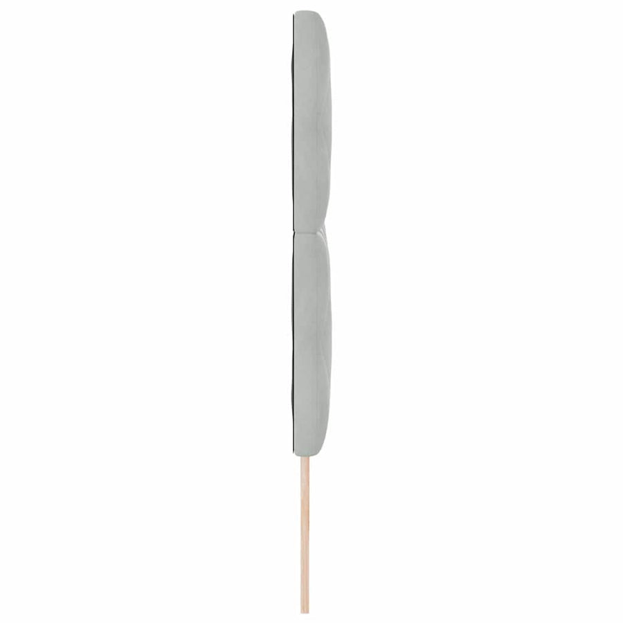 LED Hoofdbord Lichtgrijs 200 cm Fluweel