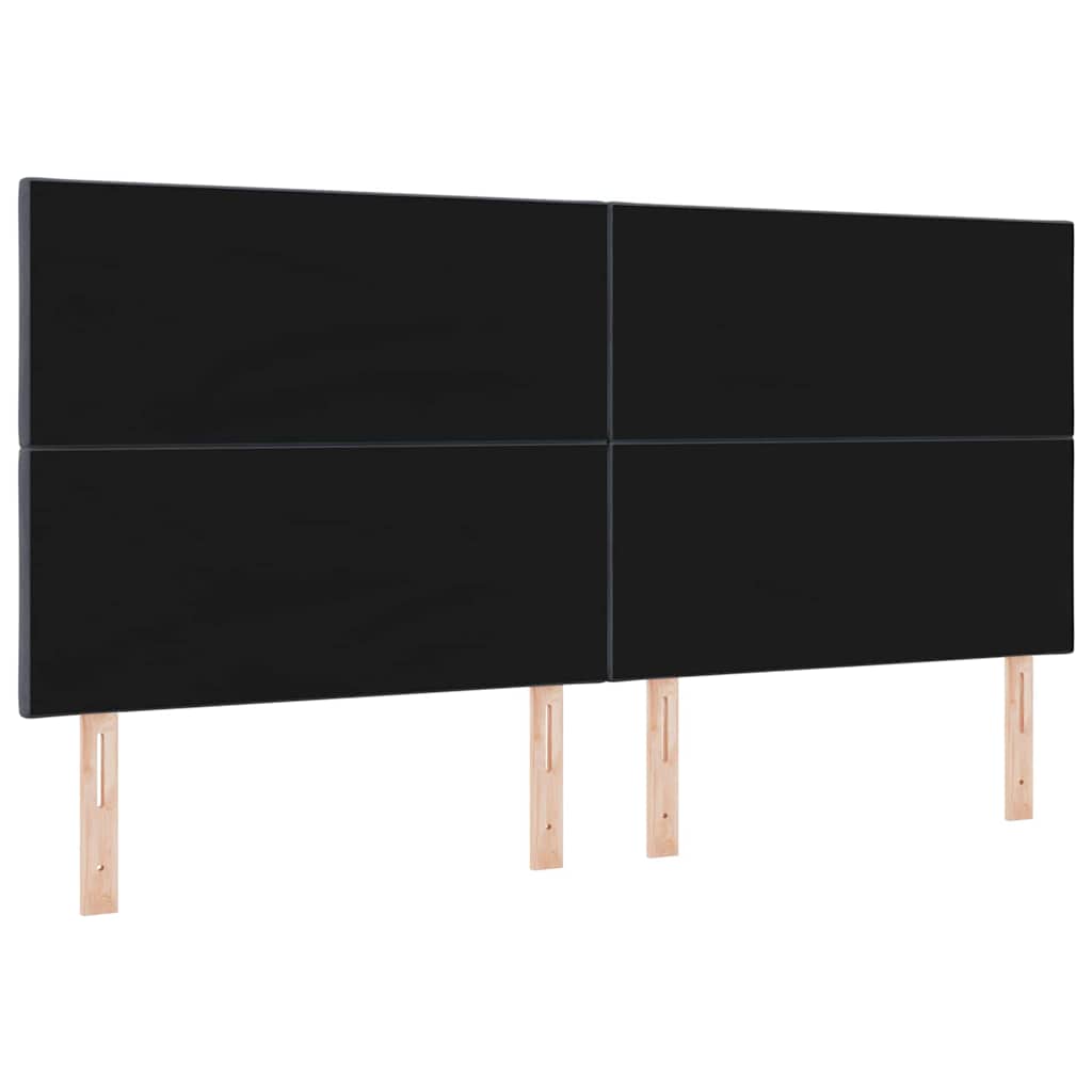 LED Hoofdbord Donkergrijs 200 cm Fluweel