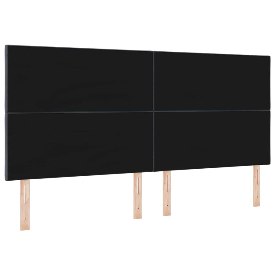 LED Hoofdbord Donkergrijs 200 cm Fluweel