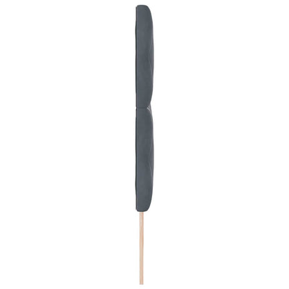 LED Hoofdbord Donkergrijs 200 cm Fluweel