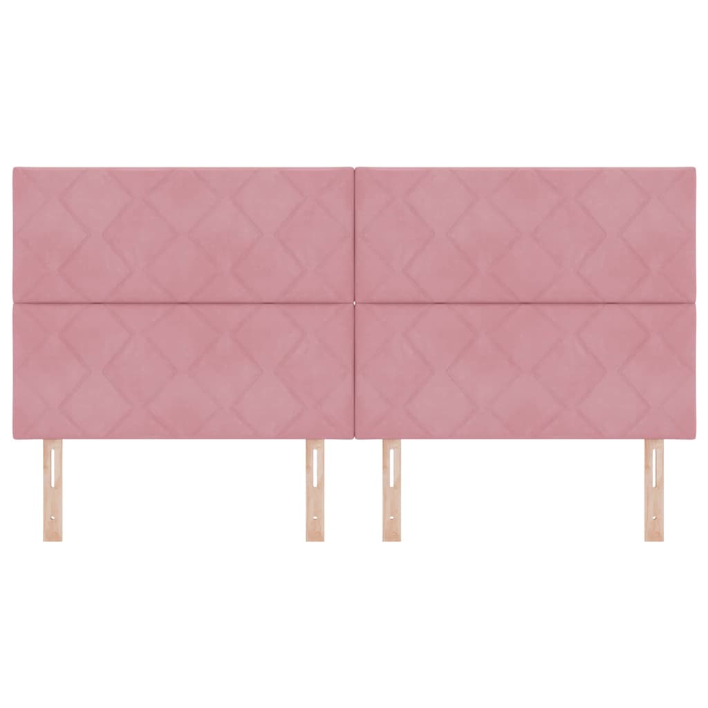 LED Hoofdbord Roze 200 cm Fluweel