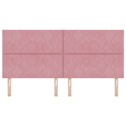 LED Hoofdbord Roze 200 cm Fluweel