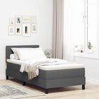 Boxspringbed met matras 80x200 cm donkergrijs