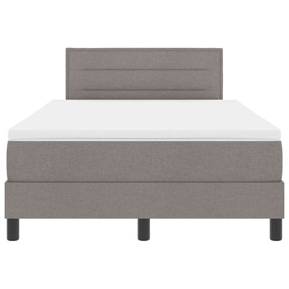 Boxspringbed met matras met hoofdeinde Taupe 120 x 190 cm Stof