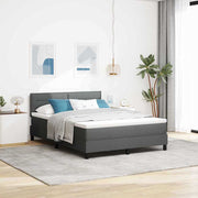 Boxspringbed met matras 140x190 cm donkergrijs