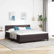 Boxspringbed 180x200 cm donkerbruin stof