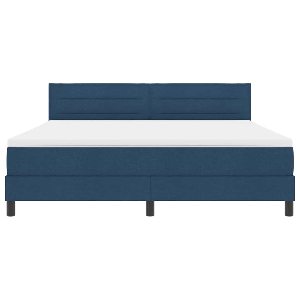 Boxspringbed met matras met matras Blauw 180 x 200 cm Stof