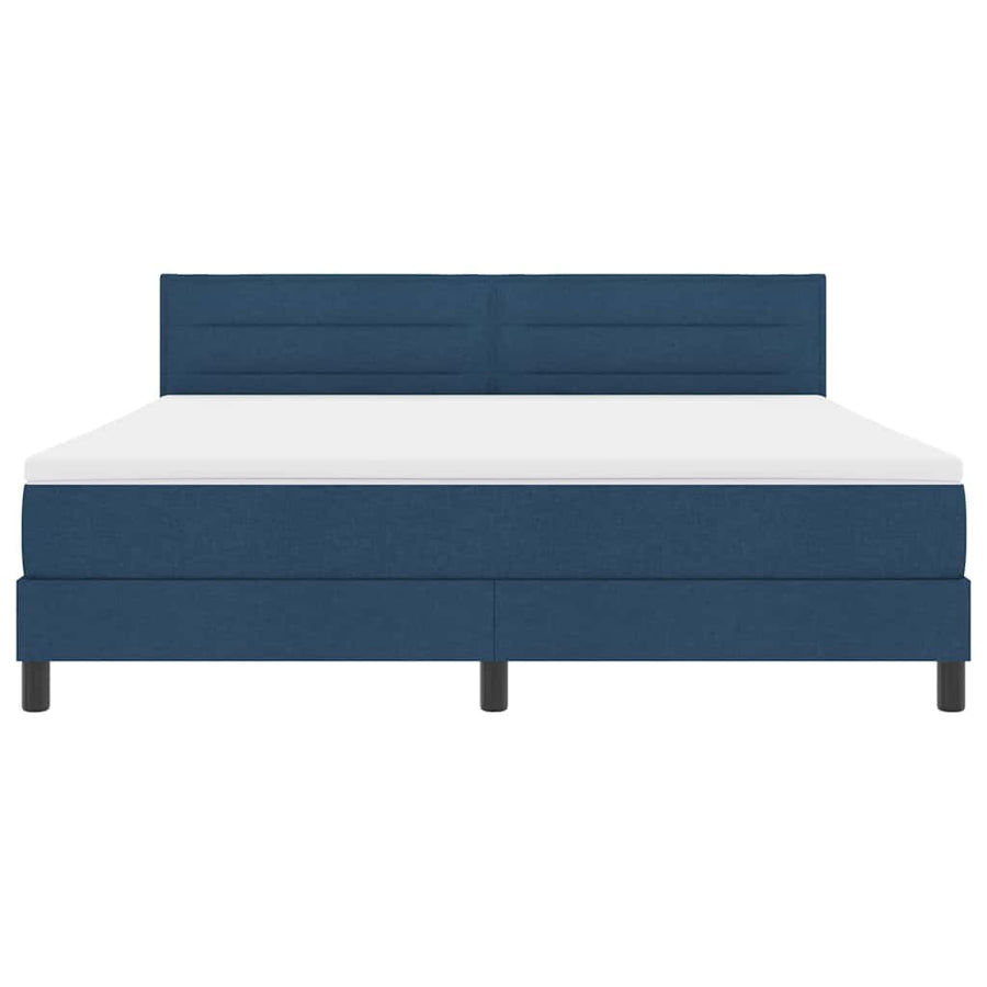 Boxspringbed met matras met matras Blauw 180 x 200 cm Stof