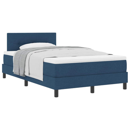 Boxspringbed met matras met hoofdeinde Blauw 120 x 190 cm Stof