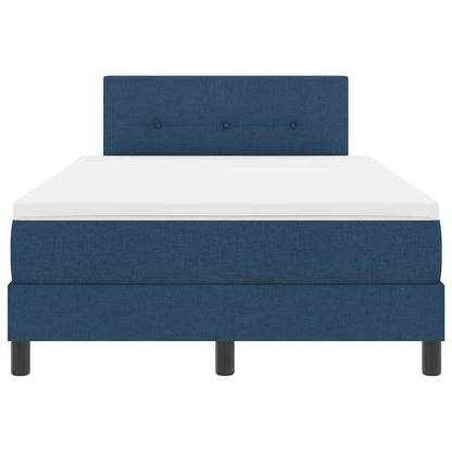 Boxspringbed met matras met hoofdeinde Blauw 120 x 190 cm Stof