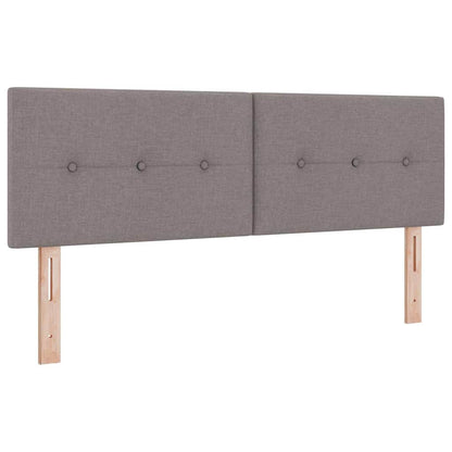 Boxspringbed met matras met matras Taupe 140 x 200 cm Stof