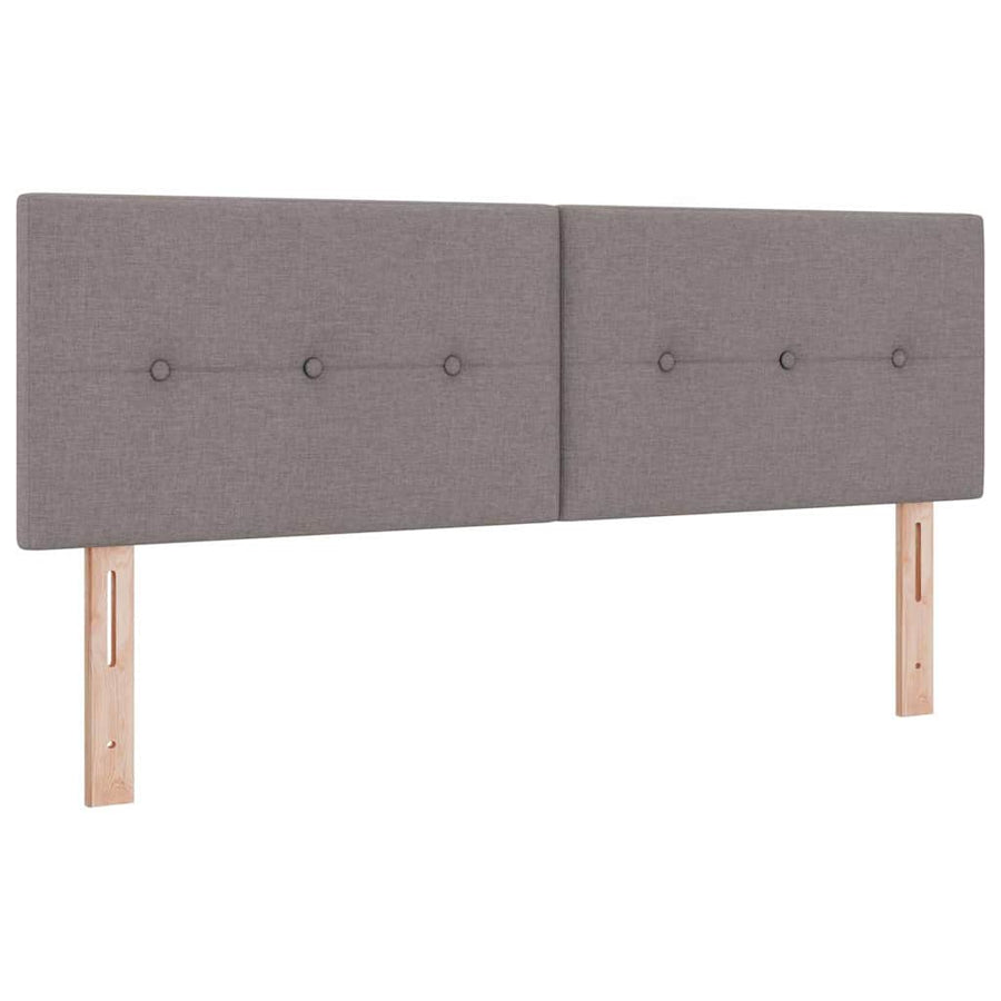 Boxspringbed met matras met matras Taupe 140 x 200 cm Stof